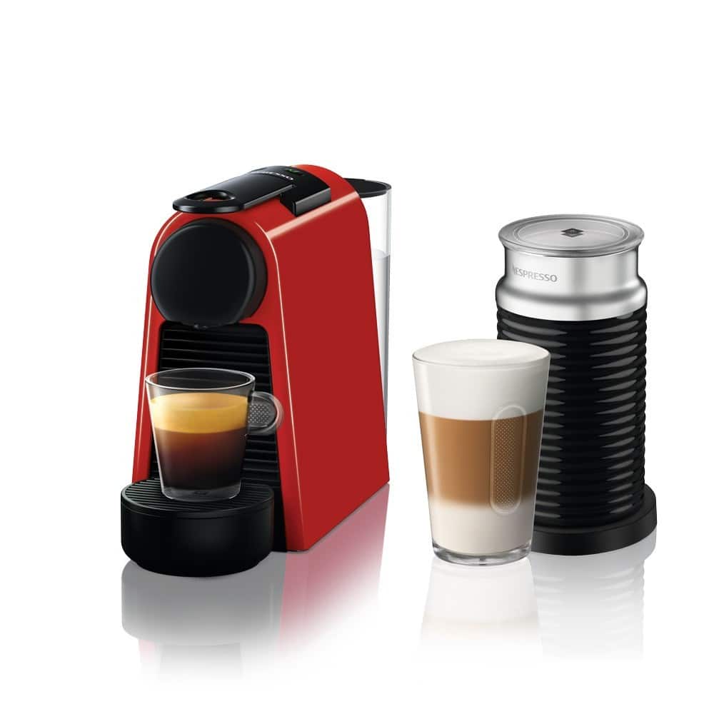 233738_essenza-mini-bundle-red-d30-1 מכונת קפה NESPRESSO נספרסו ESSENZA MINI אסנזה מיני בצבע אדום דגם D30 כולל מקציף חלב ארוצ'ינו