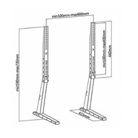 מעמד שולחני אוניברסלי לטלוויזיה עד “70 אודיו ליין Audio Line דגם STA2