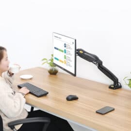 מתקן תליה/מעמד למסכי מחשב אודיו ליין Audio Line דגם NB-F80