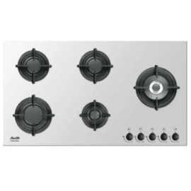 כיריים Sauter סאוטר 90 ס"מ 5 להבות גז SHG9095W זכוכית לבנה