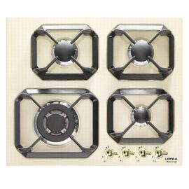 כיריים גז 60 ס"מ כפרי LOFRA לופרה HRBI6G0 קרם פרזול זהב