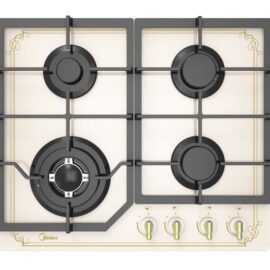 כיריים גז 4 להבות Midea מידאה 6715 /60G40ME084-GFT שמנת כפרי