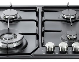 כיריים גז 4 להבות DeLonghi דלונגי NDG70N שחור