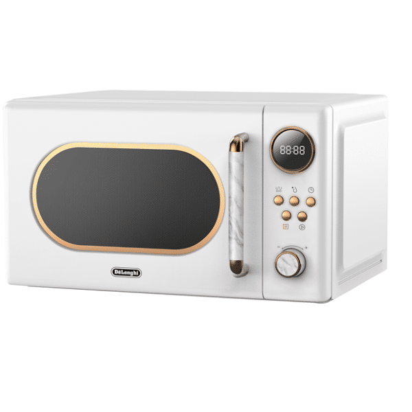 38201 מיקרוגל רטרו דיגיטלי 20 ליטר Delonghi דגם DL3820 צבע לבן