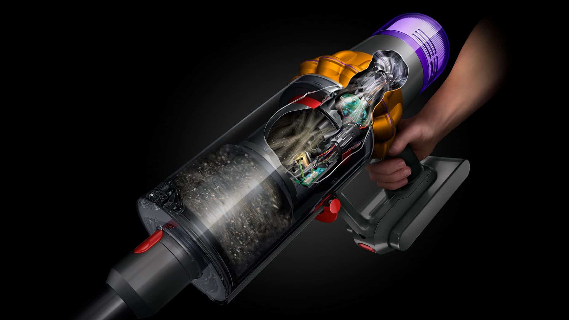 Dyson-V15-Direct-PowerTechCutaway-Core-LB שואב אבק דייסון Dyson V15 Detect Absolute NEW sv47 כולל לייזר לגילוי אבק מיקרוסקופי