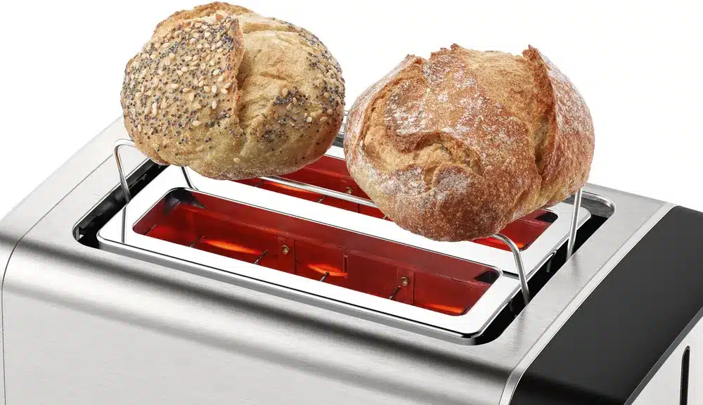 ‏מצנם Bosch בוש שתי פרוסות דגם DesignLine TAT5P420 צבע נירוסטה