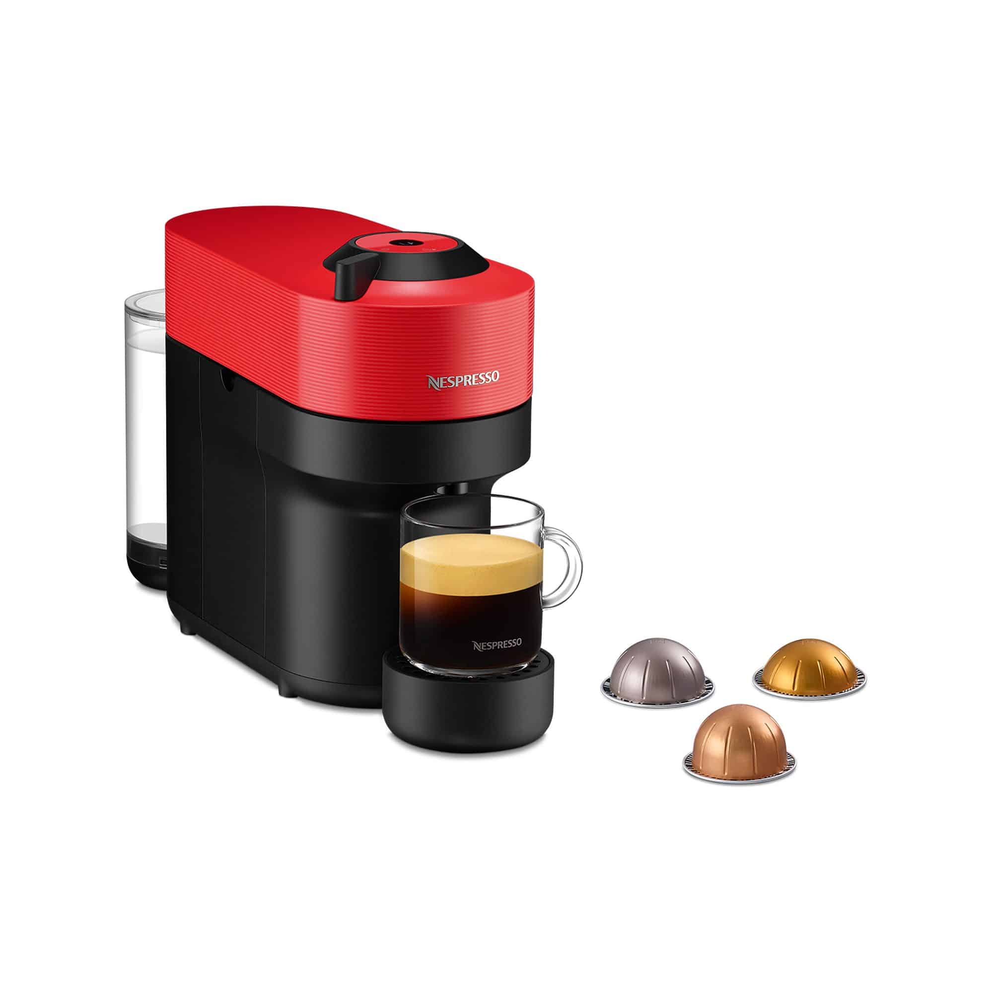 מכונת קפה נספרסו NESPRESSO דגם VERTUO POP דגם GCV2-IL-RE-NE אדום