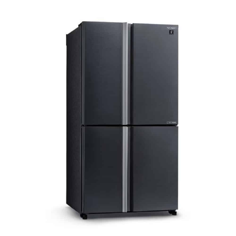 מושחר 2 מקרר 4 דלתות 525 ליטר Sharp שארפ SJ-8570 SL נירוסטה מושחרת