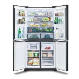 מקרר 4 דלתות 525 ליטר Sharp שארפ SJ-8570 SL נירוסטה מושחרת