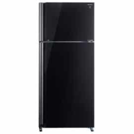 מקרר מקפיא עליון 588 ליטר Sharp שארפ SJ-5778-BK זכוכית שחורה