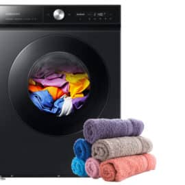 מכונת כביסה פתח חזית 11 ק"ג Samsung סמסונג WW11BB9445GB שחור יבואן סמליין