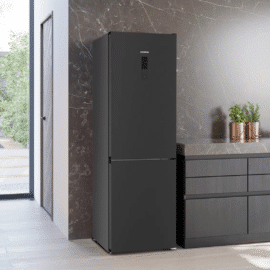 מקרר סימנס Siemens מקפיא תחתון KG36NXXDF נירוסטה מושחרת גובה 186 ס"מ