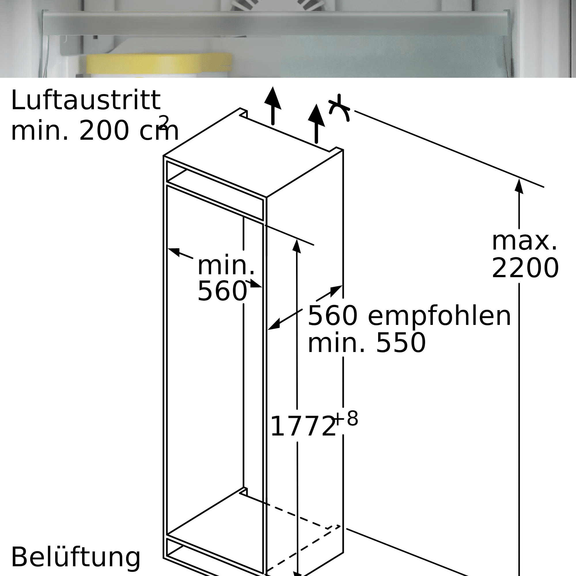 6 מקפיא אינטגרלי ללא מקרר 60 ס"מ Siemens סימנס GI81NACF0 תוצרת גרמניה