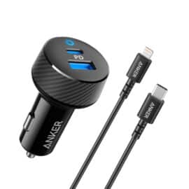 מטען רכב Anker 30W PD USB C+MFI Cable אנקר