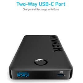 סוללת גיבוי Anker 10000mAh אנקר דגם - 323 Power Bank A1334 שחור