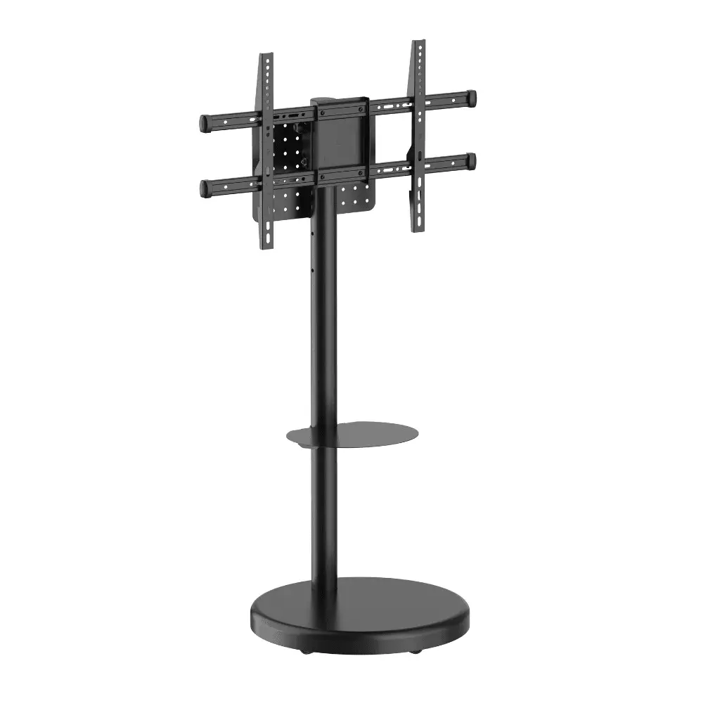 1 מעמד רצפתי מעוצב עם גלגלים למסכים עד 75׳׳ אודיו ליין AUDIO LINE דגם AL-75 - צבע לבן אספקה החל מה05/03