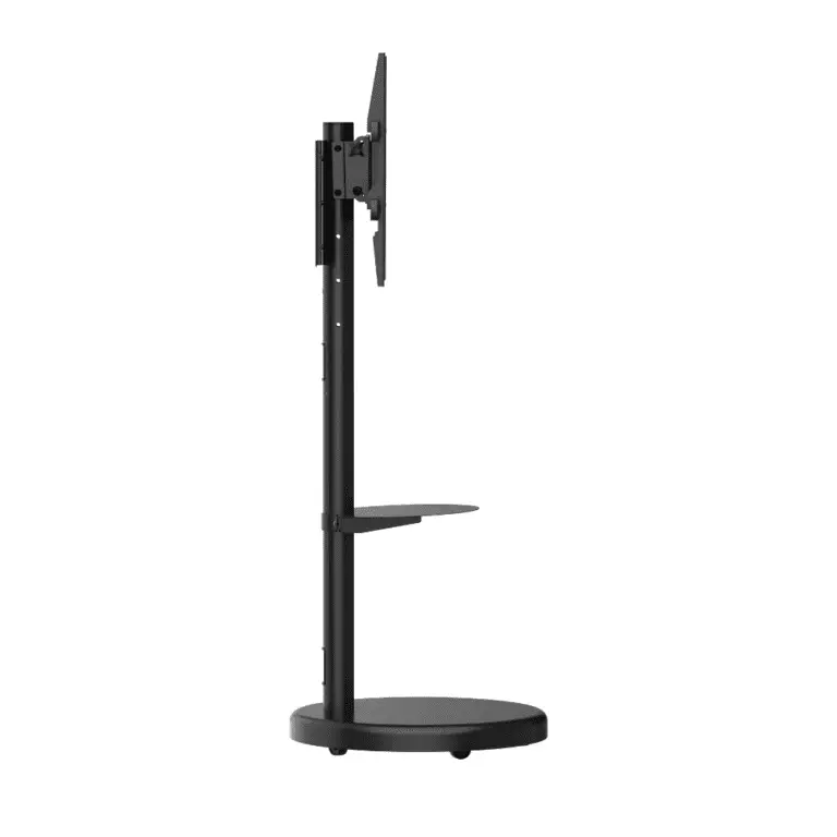 4 מעמד רצפתי מעוצב עם גלגלים למסכים עד 75׳׳ אודיו ליין AUDIO LINE דגם AL-75 - צבע לבן אספקה החל מה05/03