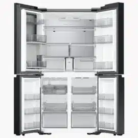 מקרר 4 דלתות Samsung סמסונג RF88DB9623BK Bespoke זכוכית שחורה מערכת מים וקרח נסתרת