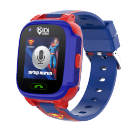 שעון חכם לילדים כולל סים מובנה Kidiwatch קידי ווטש דגם סופרמן 4G