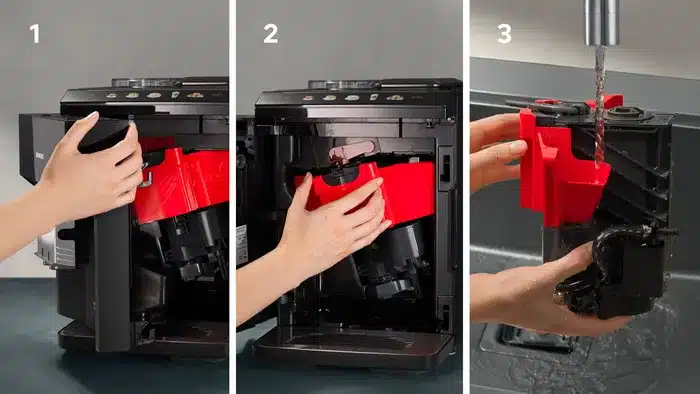 מכונת קפה אוטומטית EQ500 classic שחור פסנתר, שחור, מיכל מים נשלף SIEMENS סימנס דגם - TP513R09