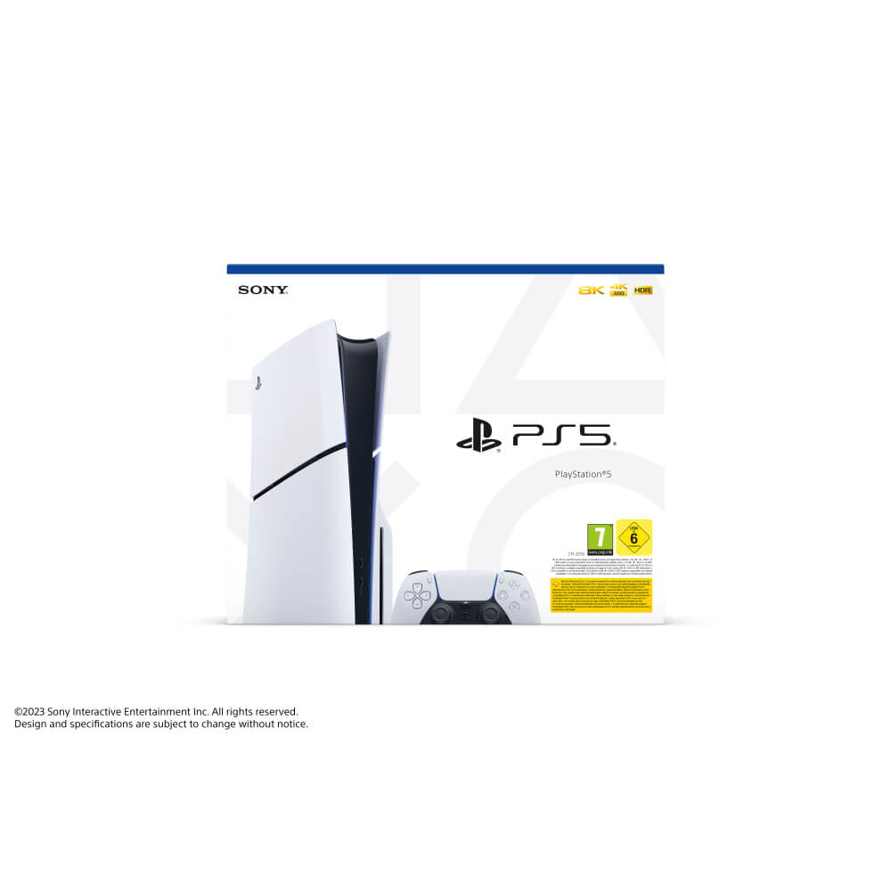 4 קונסולת משחק סוני פלייסטיישן PS5 Sony Playstation Slim 1TB Blu-ray Slim Edition CFI-2116A - שנה אחריות ע''י היבואן הרשמי