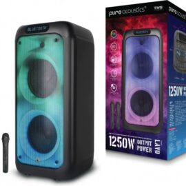 בידורית Bluetooth דגם LAVO עם 2 מיקרופונים אלחוטיים מבית Pure Acoustics