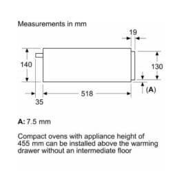 מגירת חימום Siemens סימנס BI710C1B1 שחור