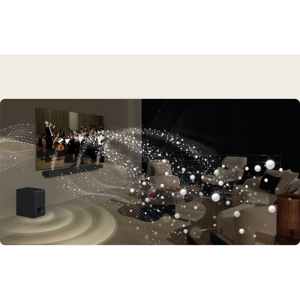 8 מקרן קול 5.1 ערוצים כולל סאבוופר ורמקולים אחוריים LG אל ג'י דגם S95TR