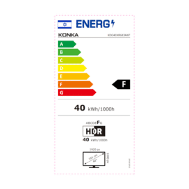 טלוויזיה חכמה "40 KONKA GOOGLE TV LED דגם KDG40XR683ANT