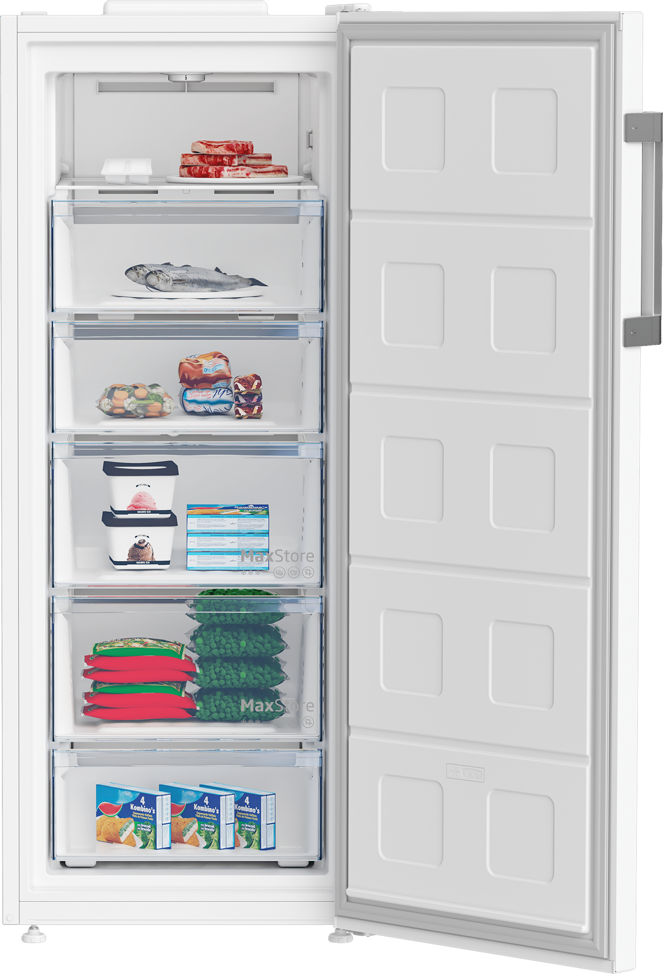 7284940513-LO3-20240112-125139 מקפיא 6 מגירות beko בקו RFNE278K32WN