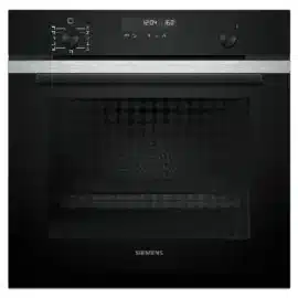 תנור בנוי פירוליטי HB278GFS3 סימנס Siemens שחור ידית נירוסטה