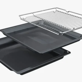 תנור בנוי פירוליטי HB278GFS3 סימנס Siemens שחור ידית נירוסטה