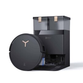 שואב רובוטי חכם עם תחנת עגינה אקווקס ECOVACS DEEBOT X8 PRO OMNI שחור - אחריות ע׳׳י היבואן הרשמי רונלייט