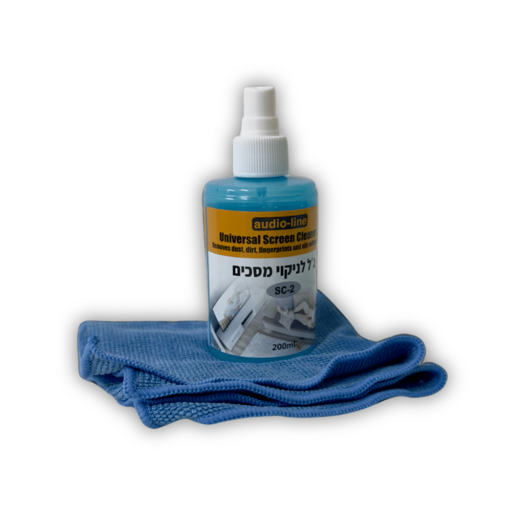 1 ערכת ג'ל לניקוי מסכים 200ml אודיו ליין Audio Line דגם SC-2