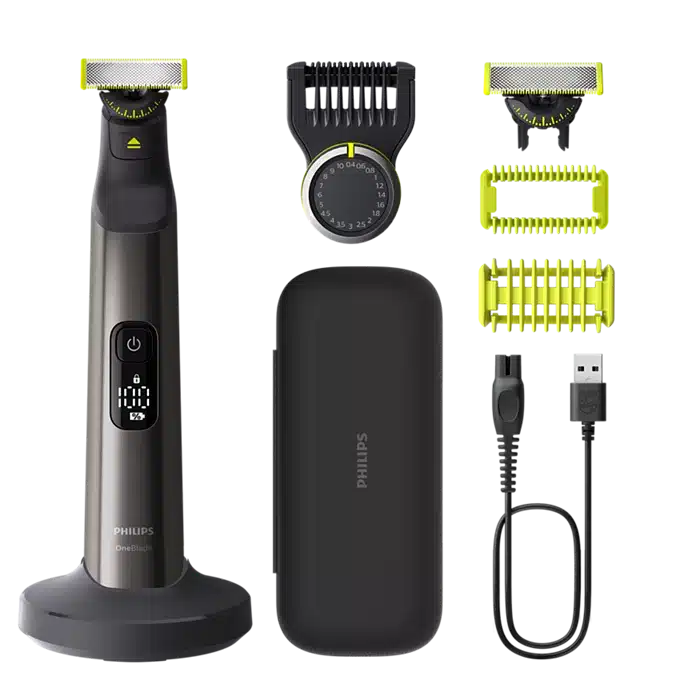 2b13d610020047c89ec3b11d00919a36 מכונת גילוח פנים + גוף OneBlade Pro 360 פיליפס PHILIPS דגם - QP6652/61