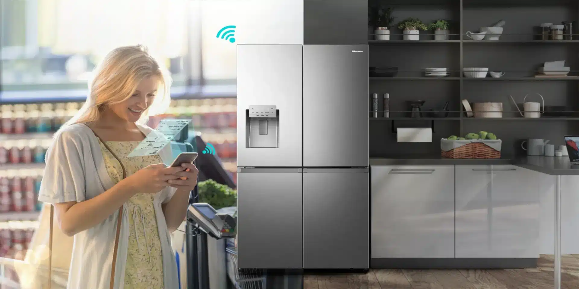 untitled-9_1_1 מקרר 4 דלתות Hisense הייסנס 584 ליטר RQ760N4SASE עם בר חיצוני נירוסטה