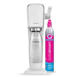 מכשיר סודה סטרים soda stream כולל מיכל גז דגם ART צבע לבן - אחריות לשנה ע׳׳י היבואן הרשמי