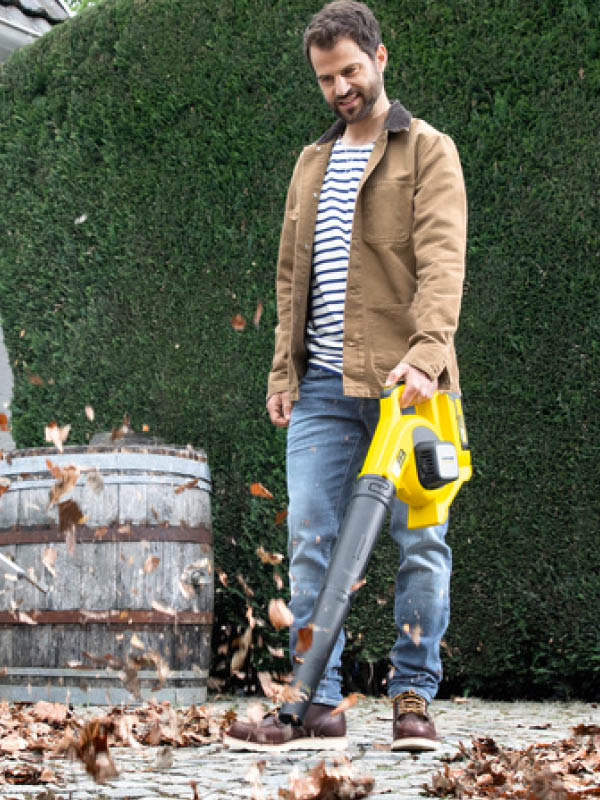 lbl4-9 מפוח עלים אלחוטי Karcher קרשר דגם LBL2 - אחריות לשנה ע׳׳י דן שלדן היבואן הרשמי