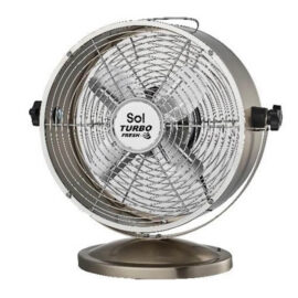 מאוורר שולחני 8 אינץ׳ עיצוב רטרו Sol סול דגם SL-5303 רטרו נירוסטה מוברשת