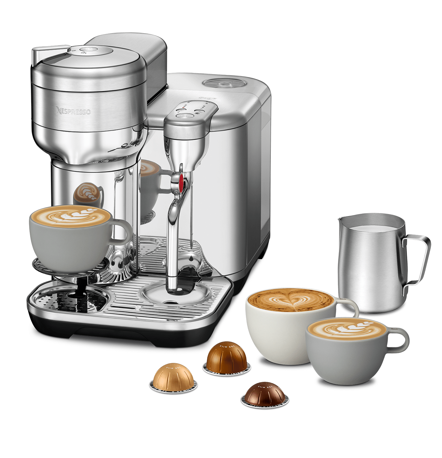 WW_ALL_VL_Vertuo_Creatista_Stainless_Steel_Coffee_machine_022_3Q_TranspBG_22-XX מכונת קפה Nespresso VERTUO CREATISTA נספרסו דגם - GCV5-IL-ME-NE