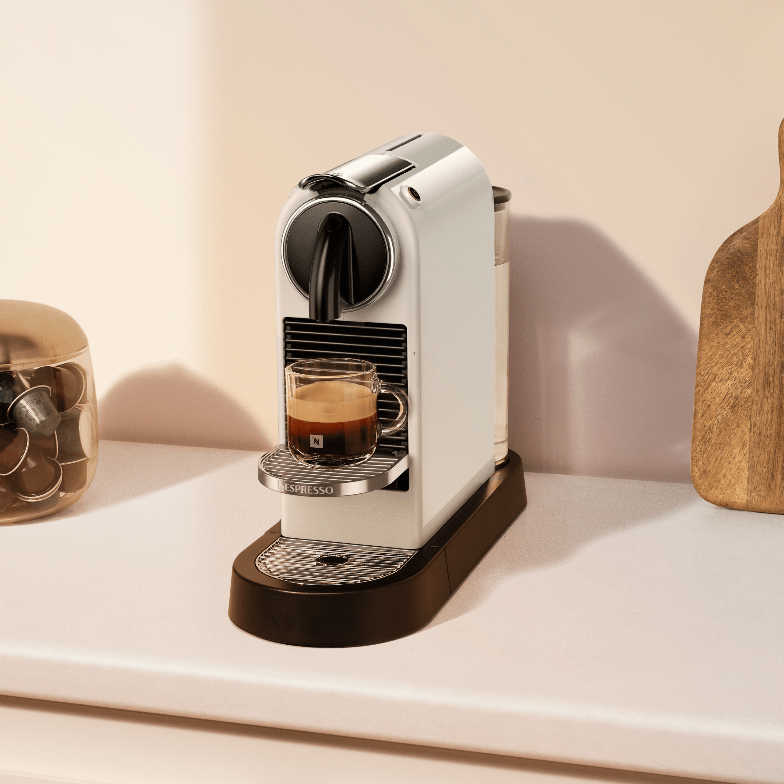 מכונת קפה CitiZ נספרסו NESPRESSO דגם D113-IL-WH-NE2 לבן שמנת