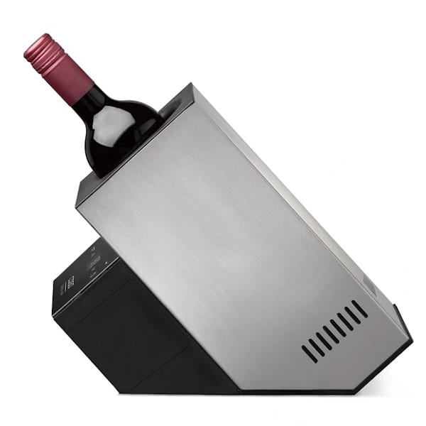 WINECASEDELUXEINOX-2 מקרר יין קומפקטי לבקבוק יין בודד Caso קאסו WineCase Deluxe Inox