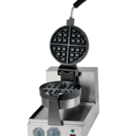 מכונת וופל בלגי עגול מתהפכת – לעסקים ואירועים גדולים