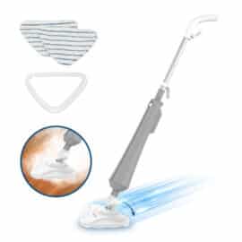 מכשיר לניקוי רצפות בקיטור 1300W עם ראש משולש מסתובב 180° הומקס HOMEX דגם TRIVAP-1300