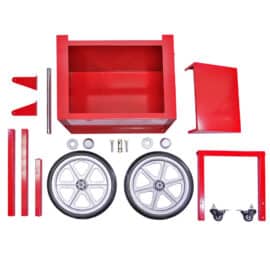 עגלה למכונת פופקורן רטרו מעוצבת